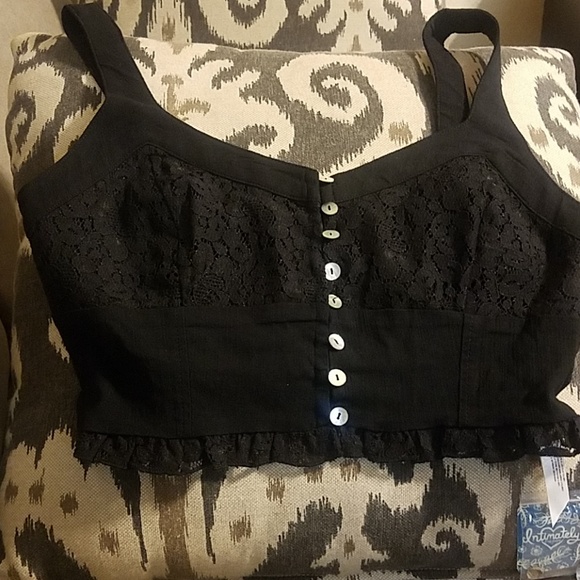Free People Intimately Crop Lace Top - Picture 3 of 5